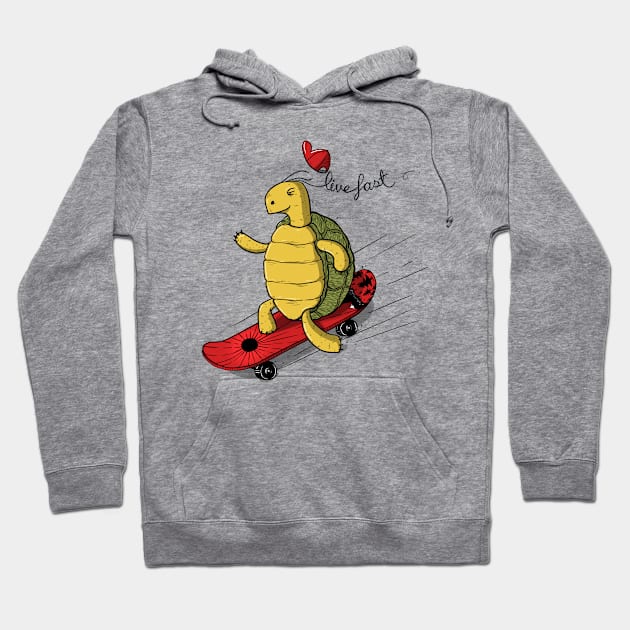 Turtle_LiveFast Hoodie by kursatunsal